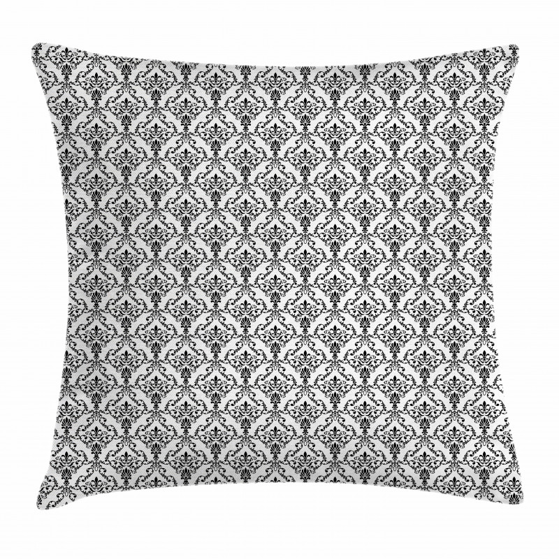 Ornate Style Foliage Pillow Cover