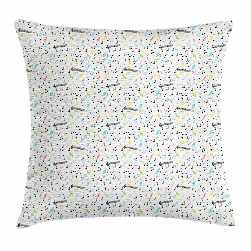 Vibes Notes Beat Pillow Cover
