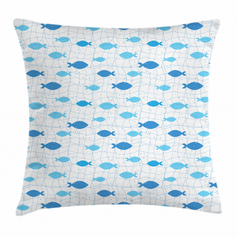 Geometric Net Design Dots Pillow Cover
