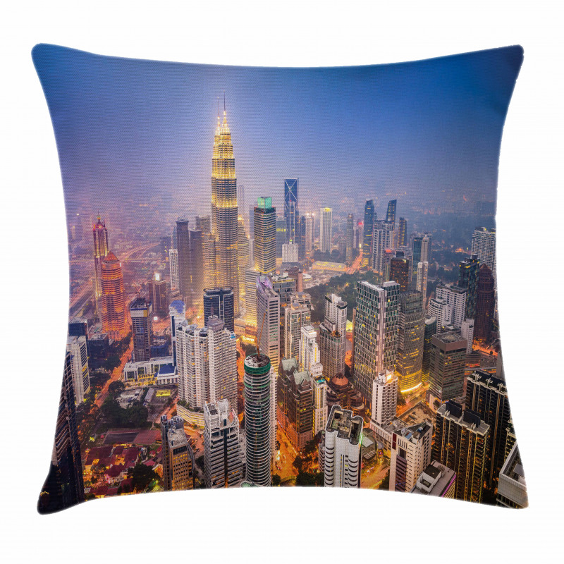 City Skyline District Pillow Cover
