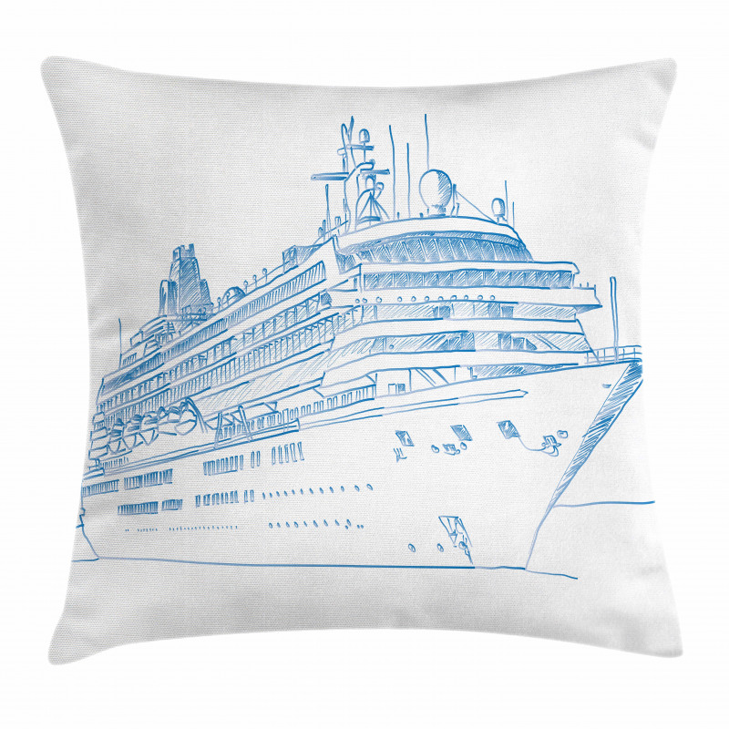 Cruise Liner Boat Travel Pillow Cover