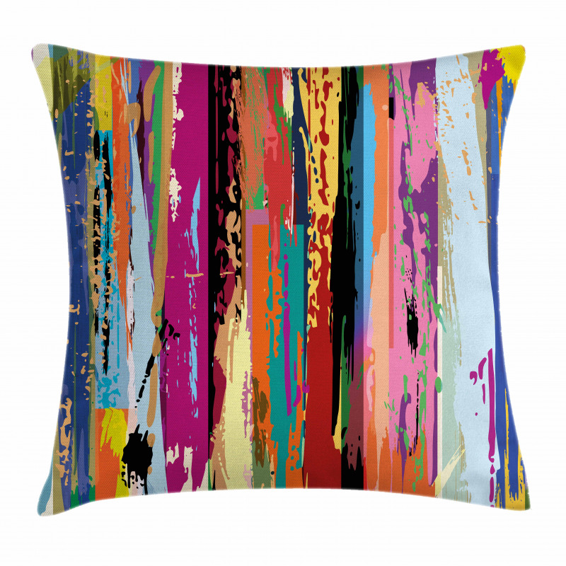 Vibrant Rainbow Design Pillow Cover