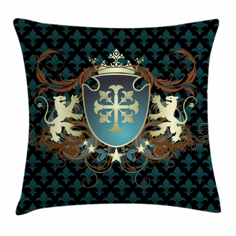 Middle Ages Coat of Arms Pillow Cover