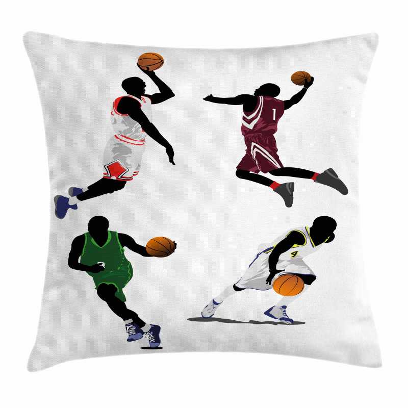 Basketball Players Sport Pillow Cover