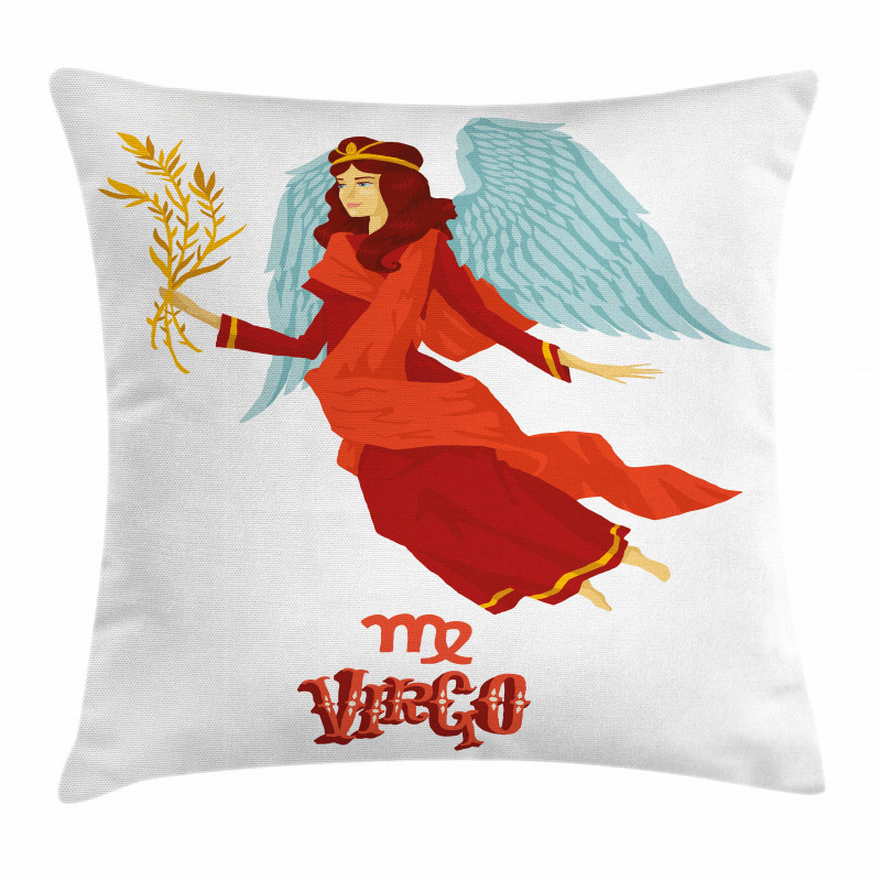Woman with Wings Dress Pillow Cover