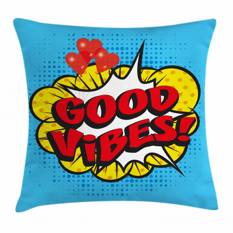 Pop Speech Bubble Pillow Cover