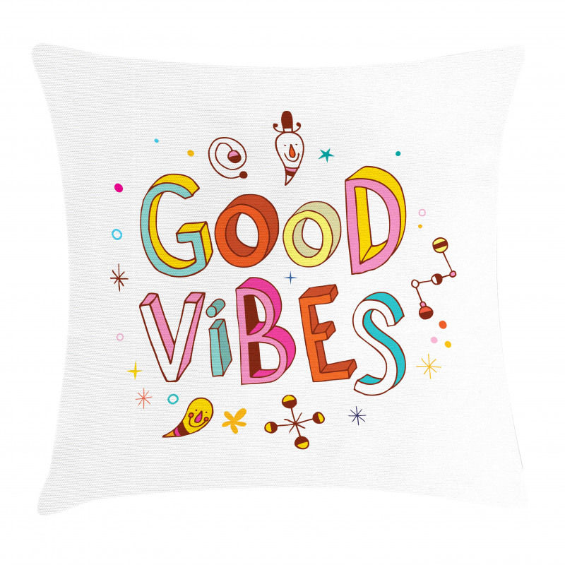 Colorful Fun Kids Pillow Cover