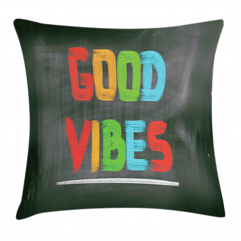 Blackboard Colorful Pillow Cover