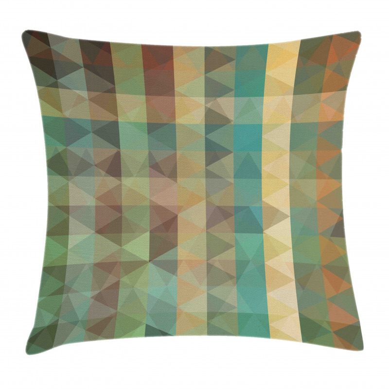 Triangles Mosaic Retro Pillow Cover