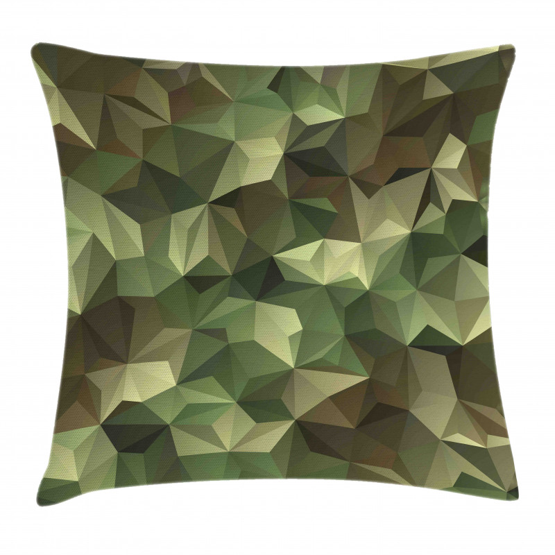 Geometric Fractal Camo Pillow Cover