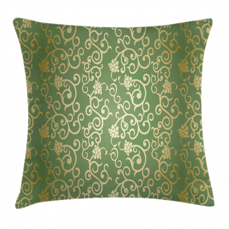 Floral Curls Pillow Cover