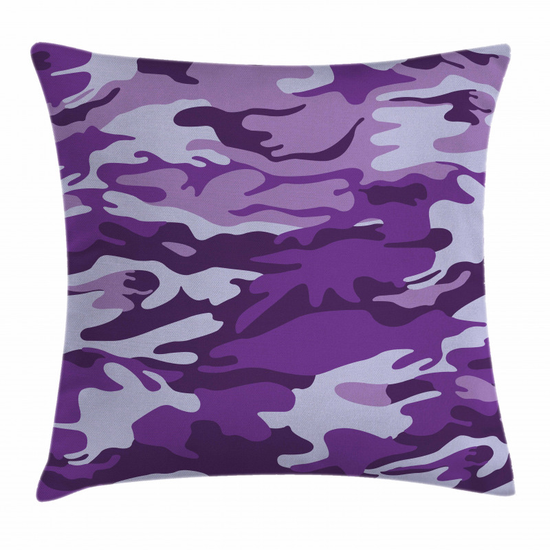 Purple Toned Waves Pillow Cover