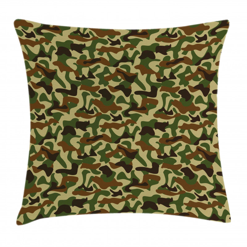 Hunter in Forest Pillow Cover