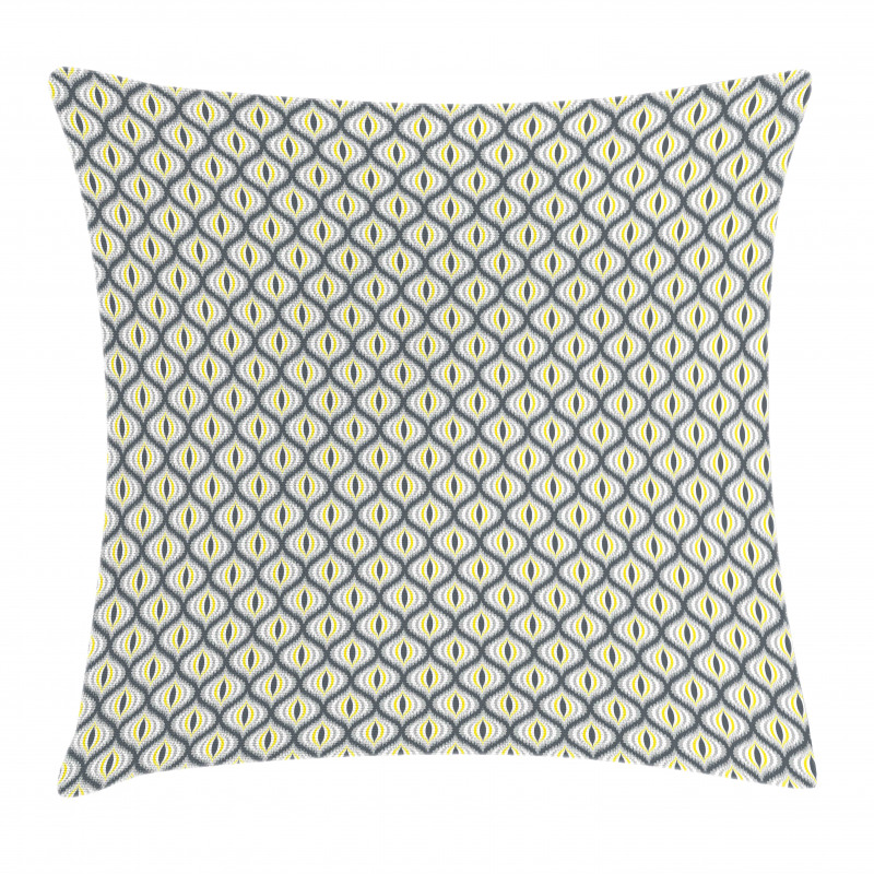 Ogee Shapes Vintage Pale Pillow Cover