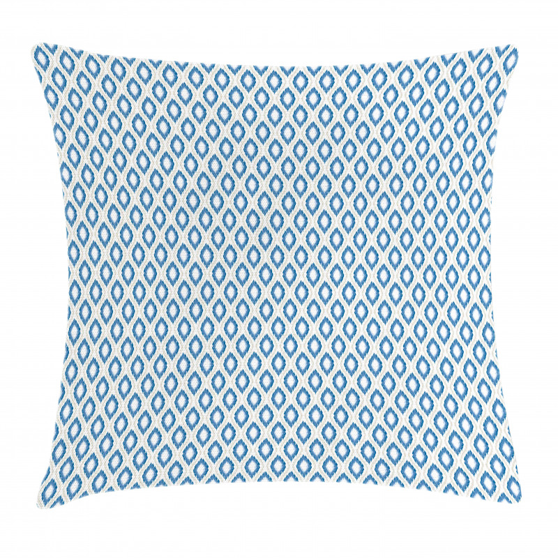 Aquatic Geometric Ovals Pillow Cover