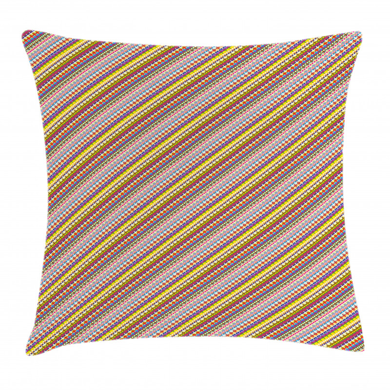 Flower of Life Stripes Pillow Cover