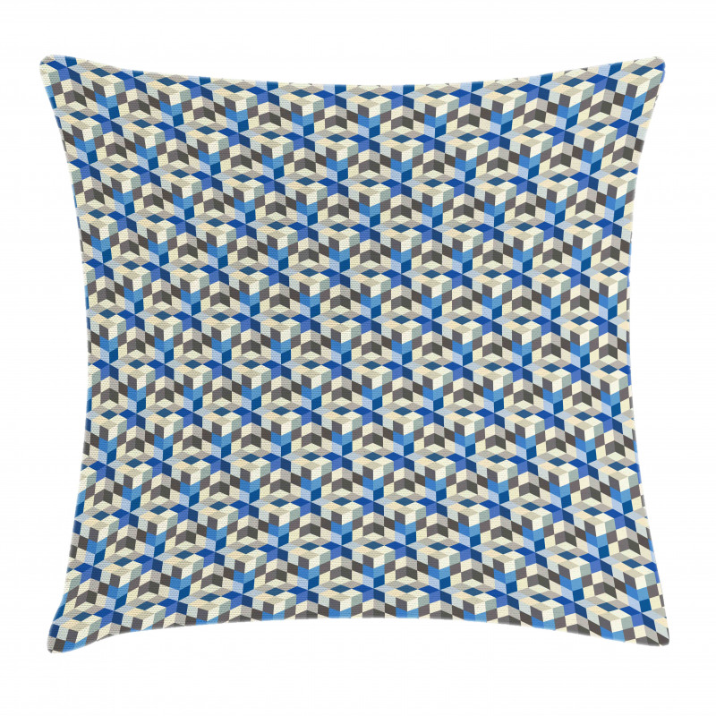 3D Cube Modern Art Pillow Cover