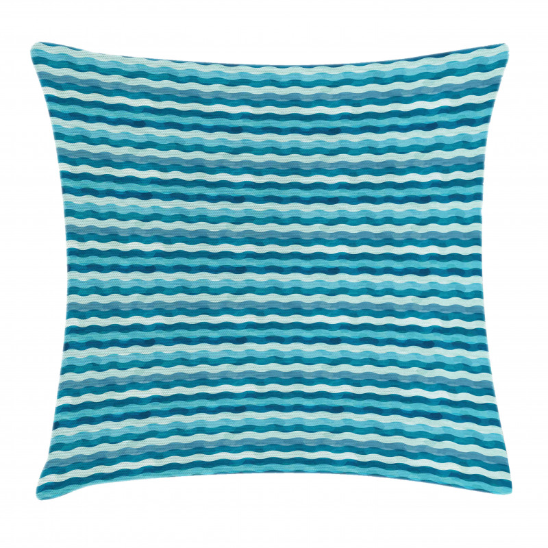 Ocean Waves Aquatic Pillow Cover