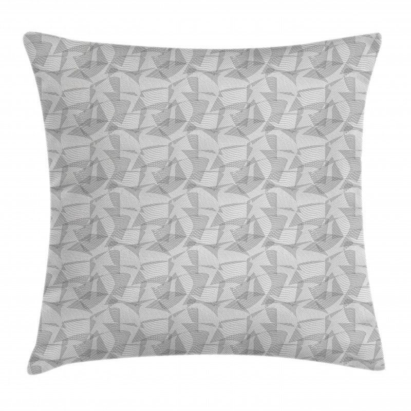 Curvy Lines Artwork Pillow Cover