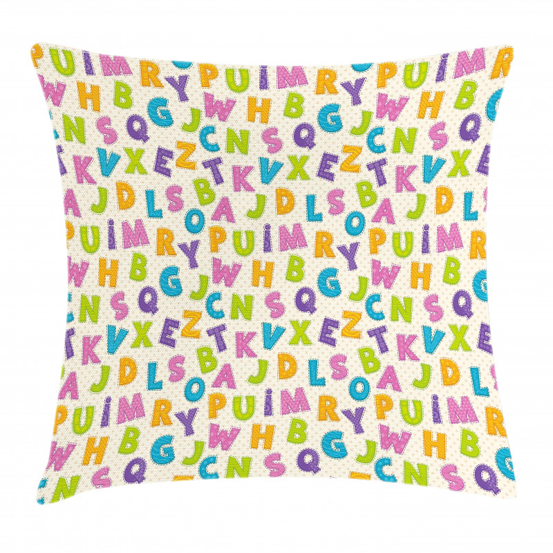 Letters Alphabet ABC Pillow Cover
