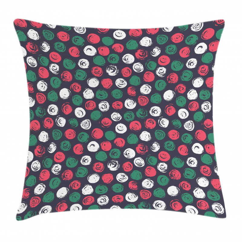 Brushed Floral Design Pillow Cover