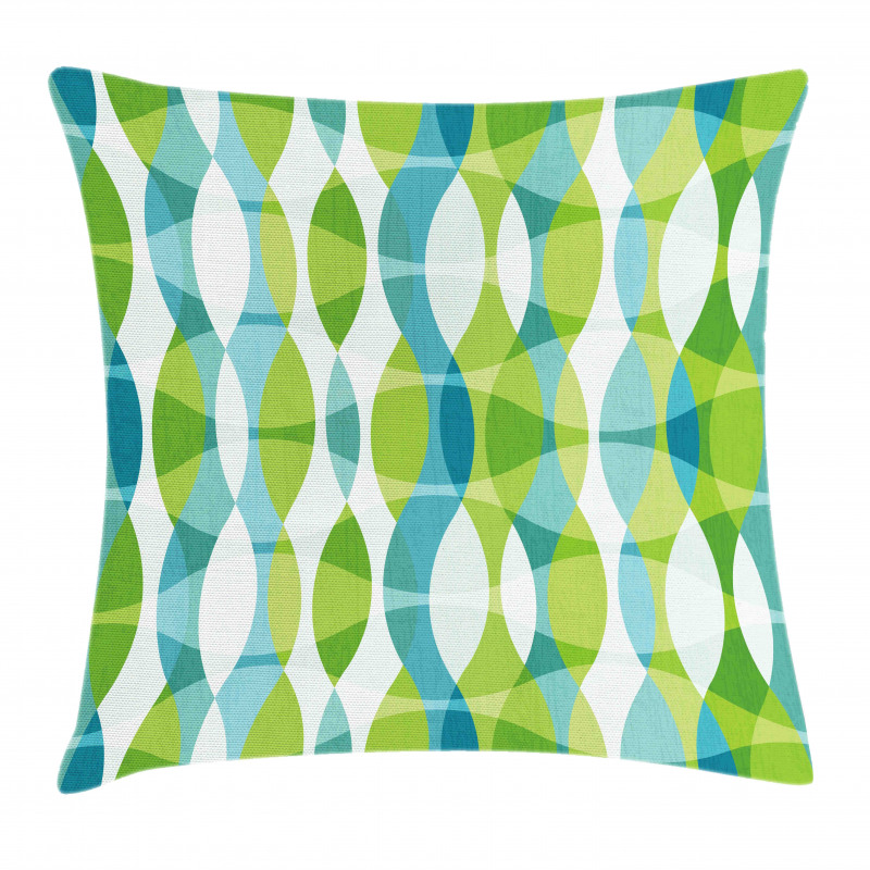 Geometric Oval Shapes Pillow Cover
