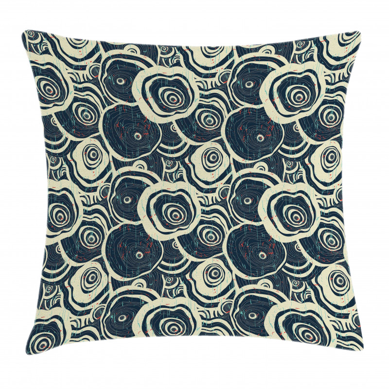 Circles of the Tree Pillow Cover