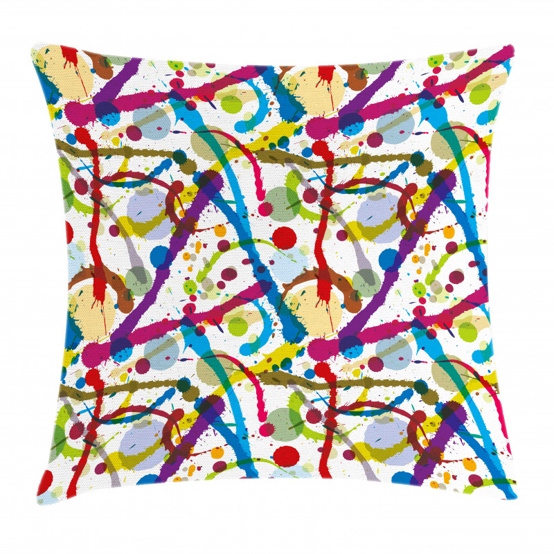 Colorful Splash Pillow Cover