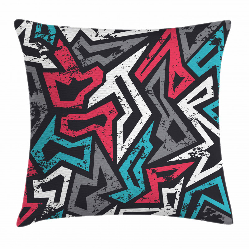 Hip Hop Culture Graffiti Pillow Cover