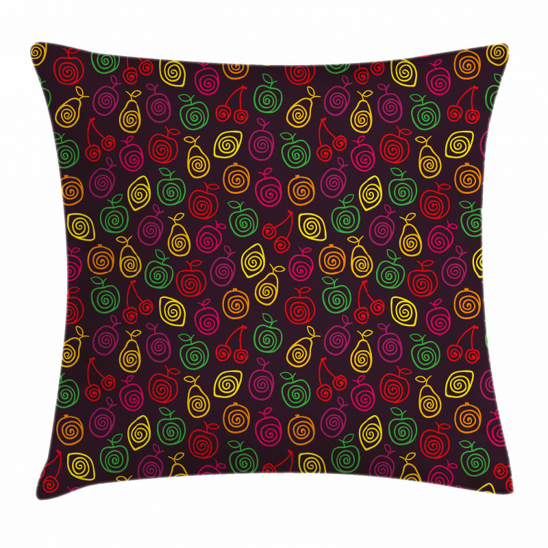 Apples Cherries Pears Pillow Cover