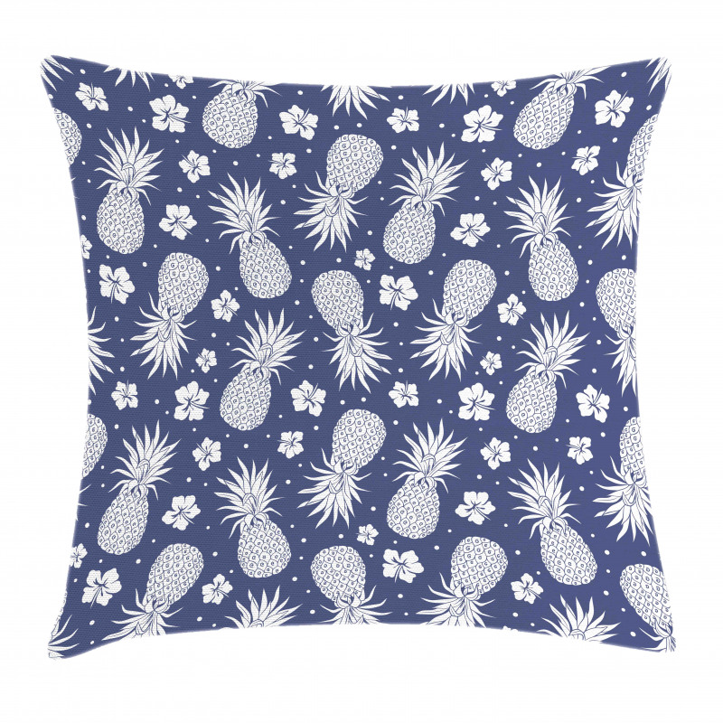 Pineapple Floral Vintage Pillow Cover