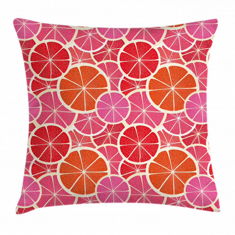 Funky Grapefruit Citrus Pillow Cover