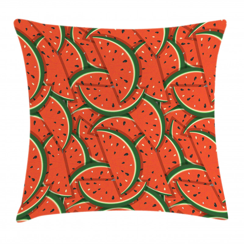 Yummy Watermelon Slices Pillow Cover