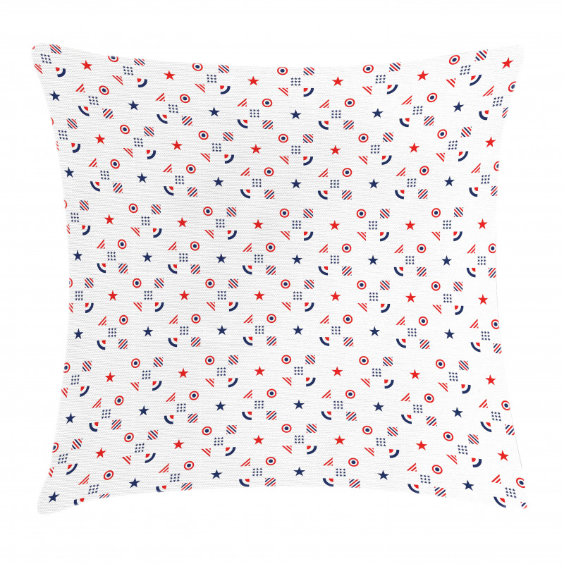 Fourth of July Squares Pillow Cover