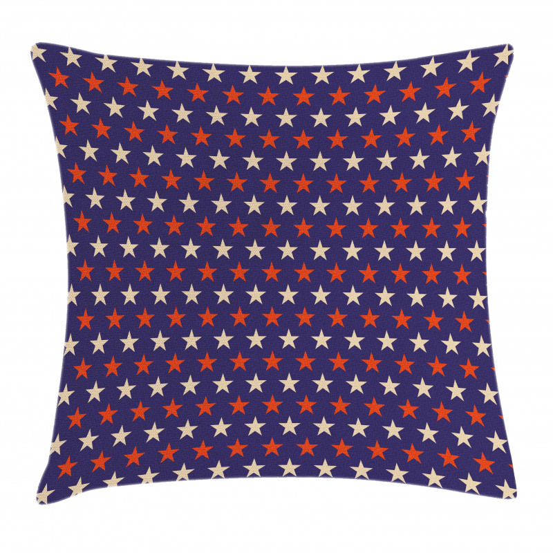 Vintage Patriotic Colors Pillow Cover