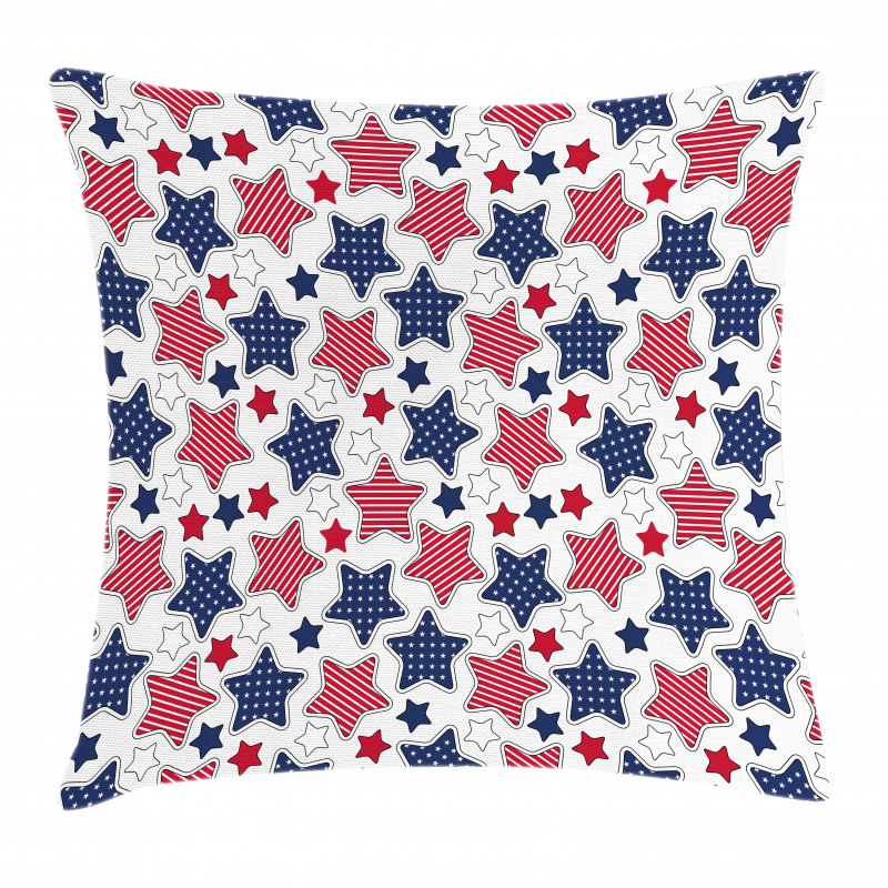Star with Flags Pillow Cover