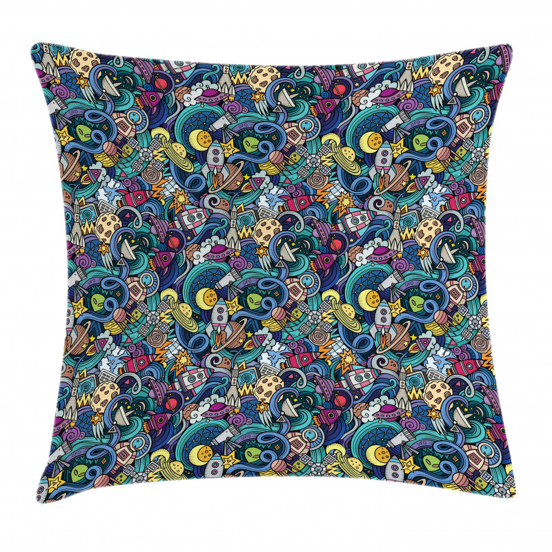 Science Fiction Image Pillow Cover
