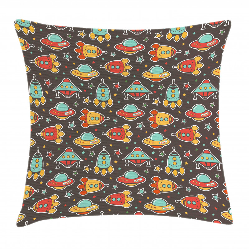 Outer Space Elements Pillow Cover