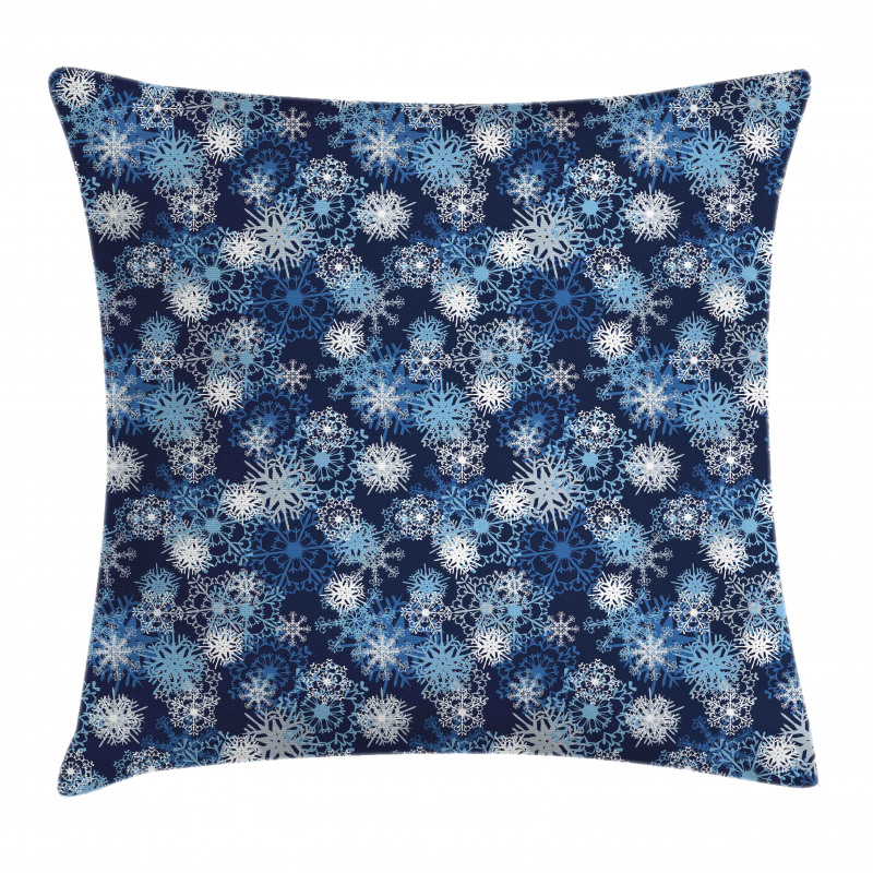 Ornate Snowflakes Xmas Pillow Cover