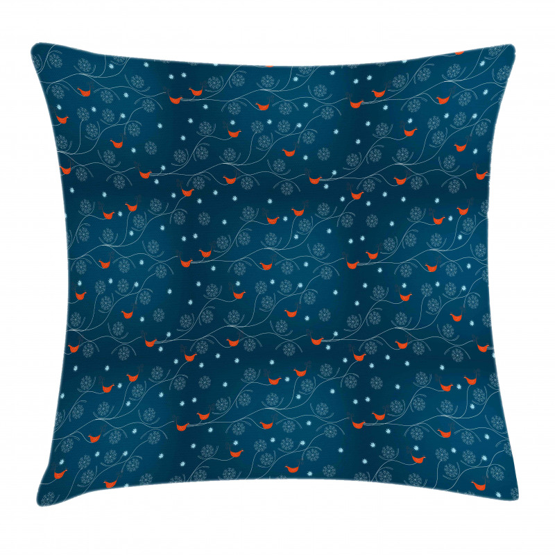 Birds on Branches Pillow Cover