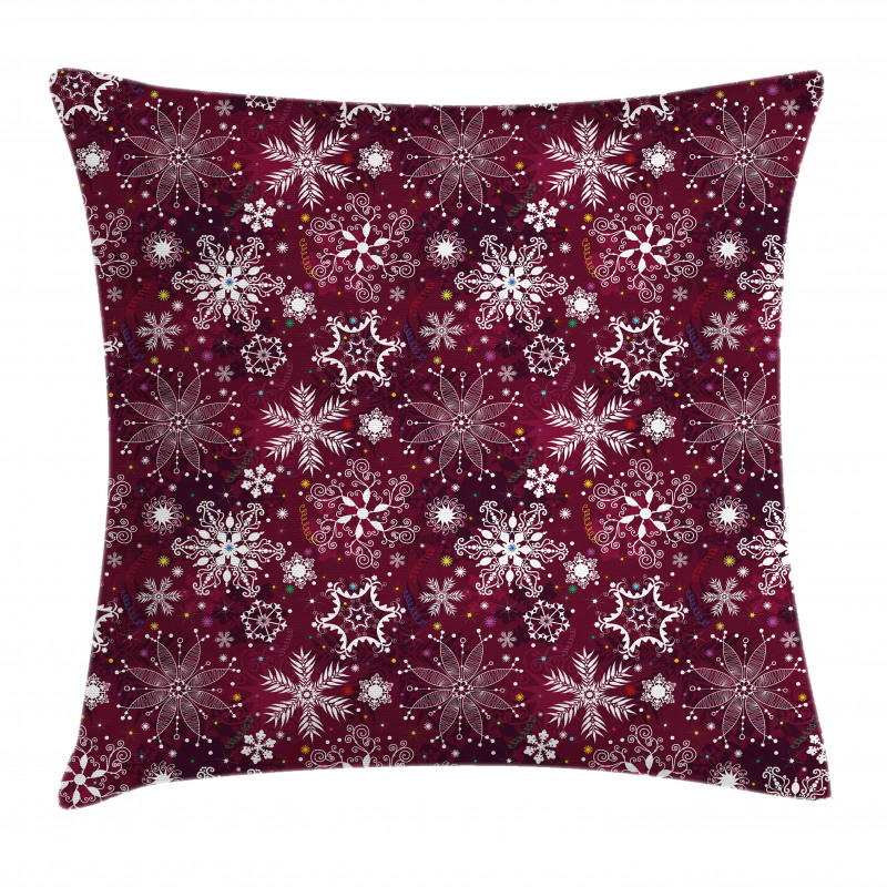 Flakes Colorful Pillow Cover