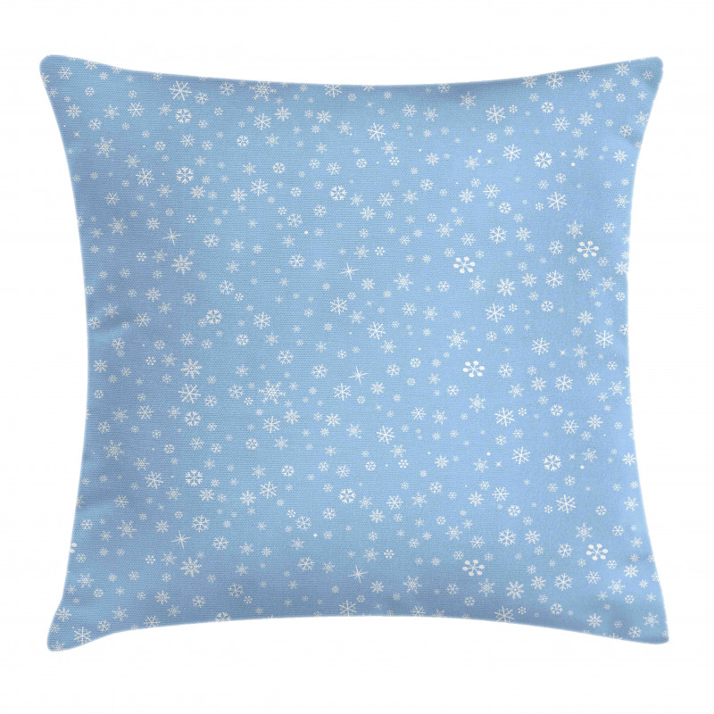 Snowflakes Falling Pillow Cover