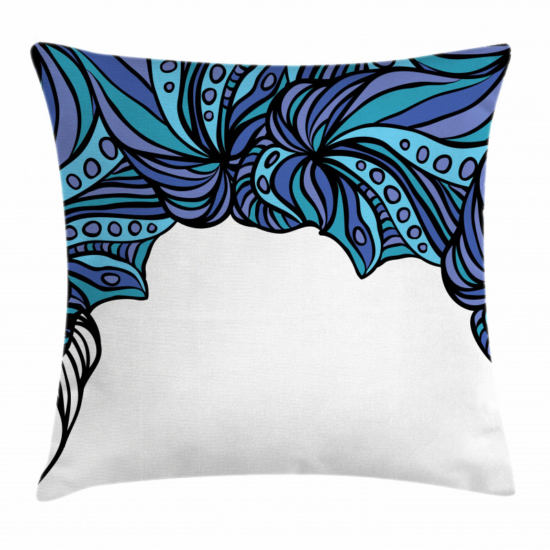 Abstract Marine Pattern Pillow Cover