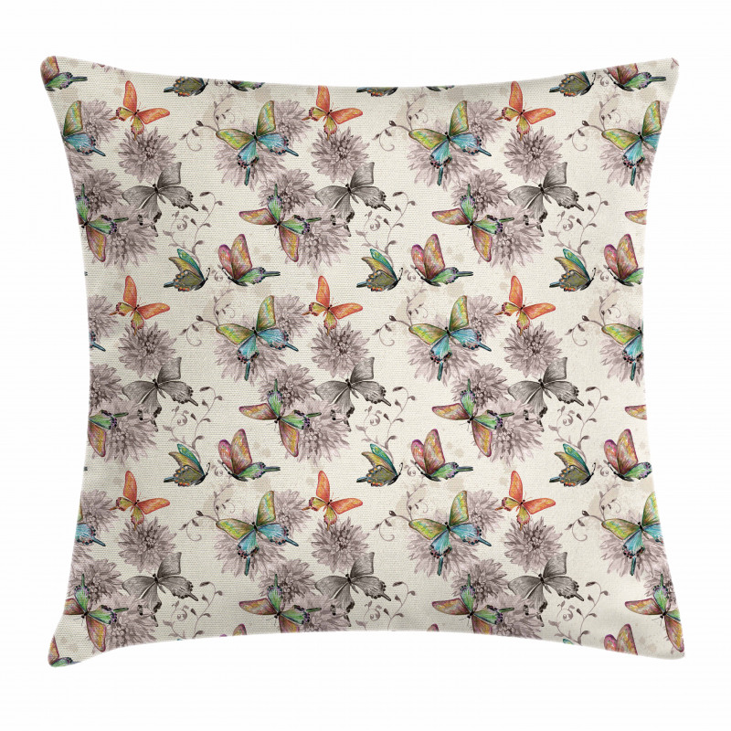 Soft Colored Animals Pillow Cover