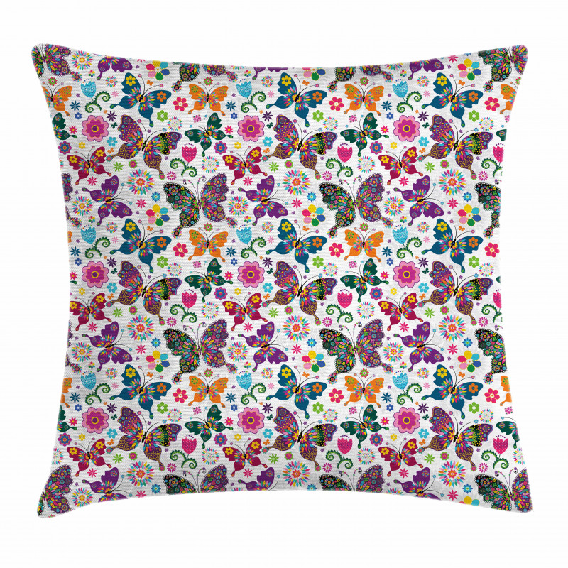 Retro Style Ornaments Pillow Cover