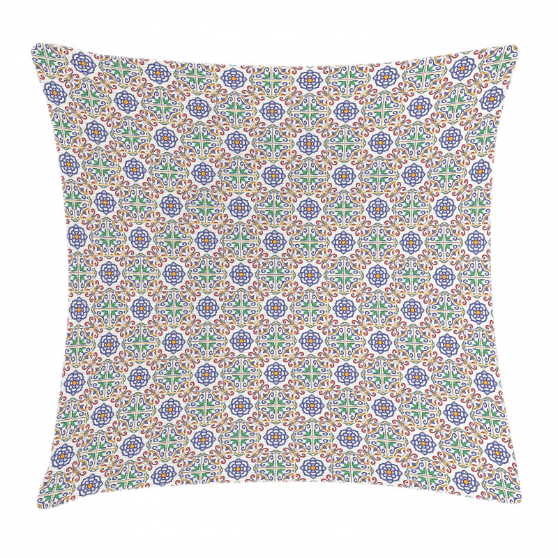 Portuguese Plant Design Pillow Cover