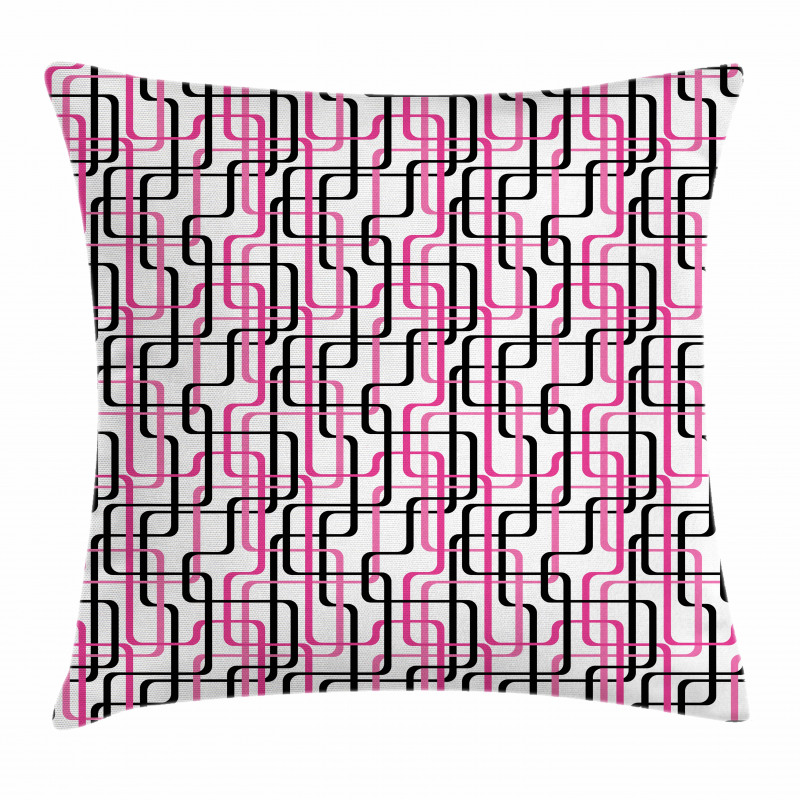 Wavy Lines Funky Pillow Cover