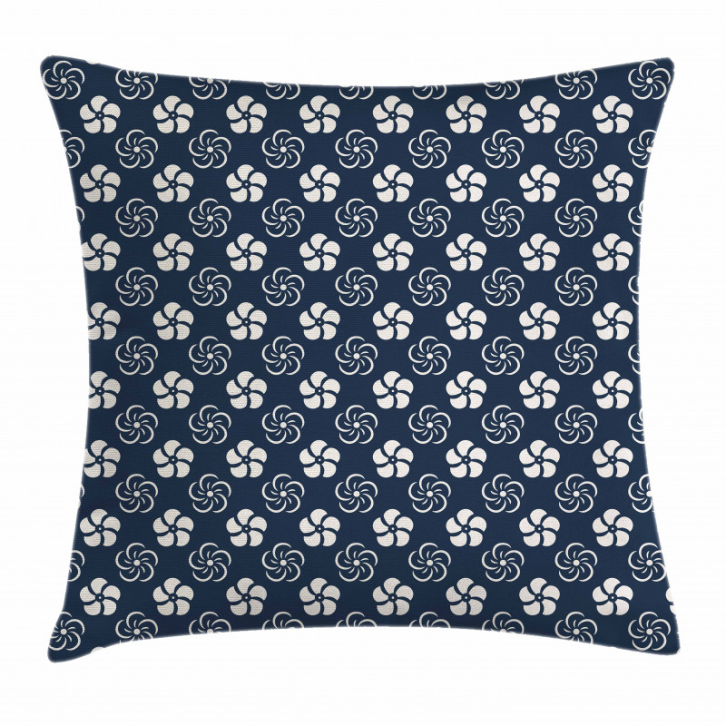 Retro Japanese Flora Pillow Cover