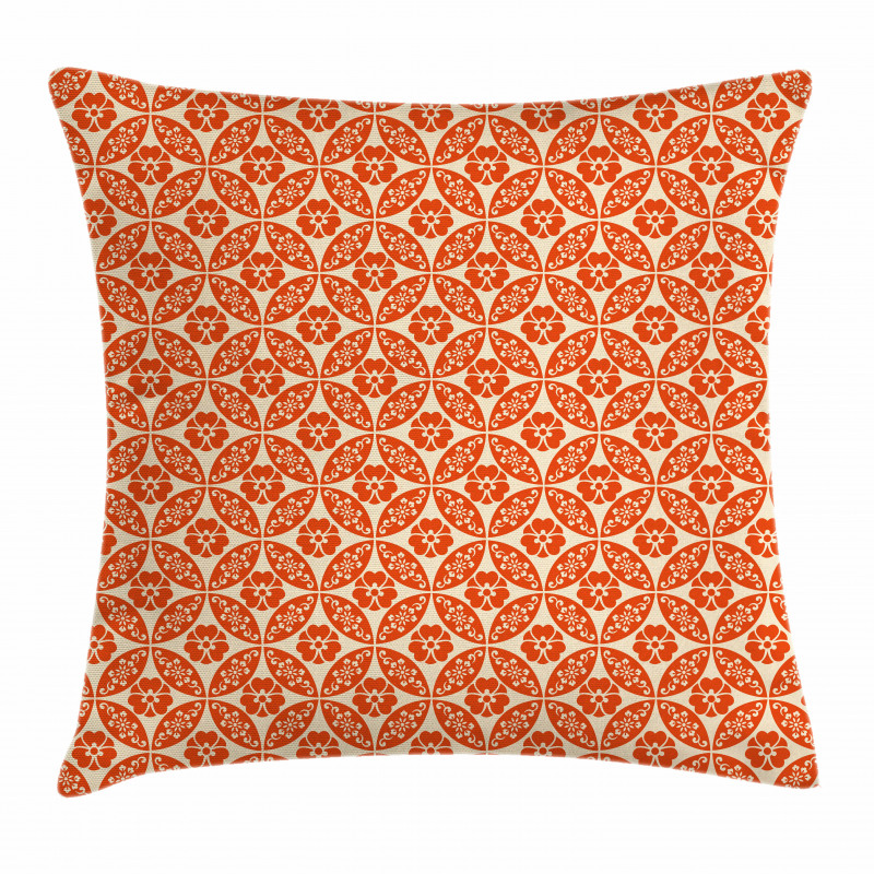 Japanese Flowers Pillow Cover