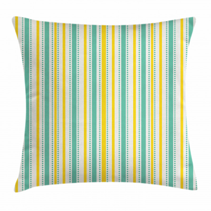 Summer Stripes Dots Pillow Cover